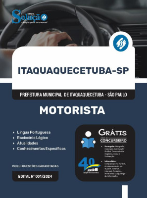 Apostila Prefeitura de Itaquaquecetuba - SP em PDF  - Motorista - Imagem 1