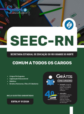 Apostila SEEC-RN em PDF  - Comum a Todos os Cargos - Imagem 1