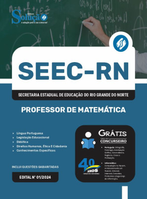 Apostila SEEC-RN em PDF  - Professor de Matemática - Imagem 1