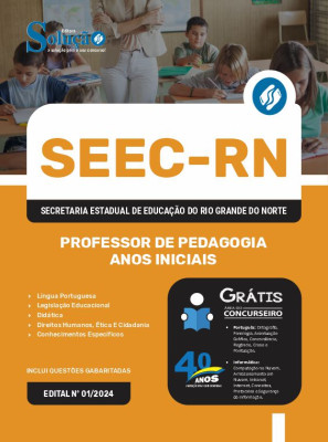 Apostila SEEC-RN em PDF  - Professor de Pedagogia - Anos Iniciais - Imagem 1