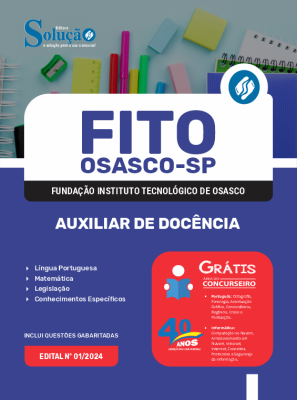 Apostila FITO OSASCO em PDF  - Auxiliar de Docência - Imagem 1