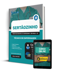 Capa Apostila Prefeitura de Sertãozinho - SP (Sertãozinho Saúde)  - Técnico de Enfermagem