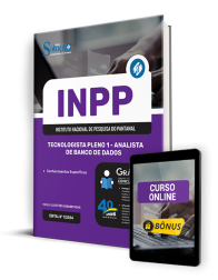 Capa Apostila INPP  - Tecnologista Pleno 1 - Analista de Banco de Dados