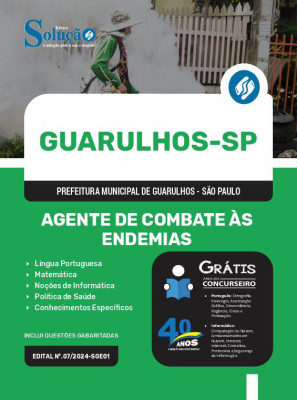 Apostila Prefeitura de Guarulhos - SP em PDF  - Agente de Combate às Endemias - Imagem 1
