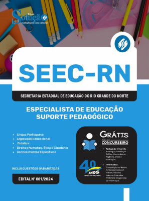 Apostila SEEC-RN em PDF  - Especialista de Educação - Suporte Pedagógico - Imagem 1