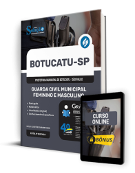 Capa Apostila Prefeitura de Botucatu - SP  - Guarda Civil Municipal Feminino e Masculino