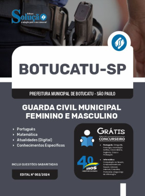 Apostila Prefeitura de Botucatu - SP  - Guarda Civil Municipal Feminino e Masculino - Imagem 3