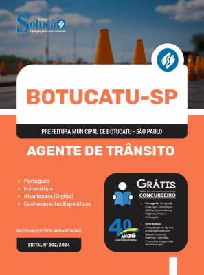 Apostila Prefeitura de Botucatu - SP em PDF  - Agente de Trânsito - Imagem 1