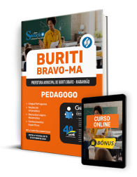 Capa Apostila Prefeitura de Buriti Bravo - MA  - Pedagogo