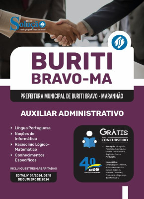 Apostila Prefeitura de Buriti Bravo - MA  - Auxiliar Administrativo - Imagem 3