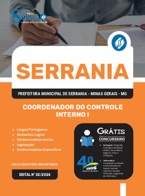 Apostila Prefeitura de Serrania - MG em PDF  - Coordenador do Controle Interno I - Imagem 1