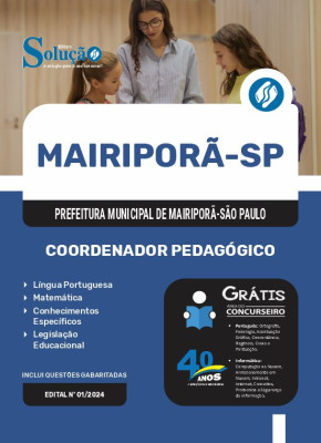 Apostila Prefeitura de Mairiporã - SP 2025 - Coordenador Pedagógico - Imagem 3