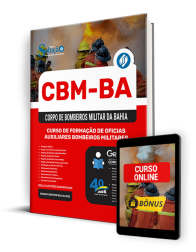 Capa Apostila CBM-BA 2025 - Curso de Formação de Oficiais Auxiliares Bombeiros Militares