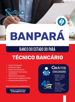 Apostila Banpará em PDF 2025 - Técnico Bancário - Imagem 1