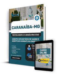 Capa Apostila Prefeitura de Caranaíba - MG 2025 - Agente Comunitário de Saúde e Agente de Combate às Endemias
