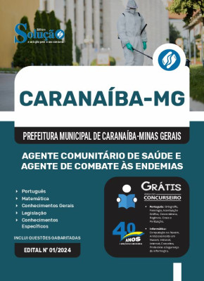 Apostila Prefeitura de Caranaíba - MG 2025 - Agente Comunitário de Saúde e Agente de Combate às Endemias - Imagem 3