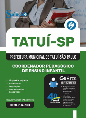 Apostila Prefeitura de Tatuí - SP em PDF 2025 - Coordenador Pedagógico de Ensino Infantil - Imagem 1