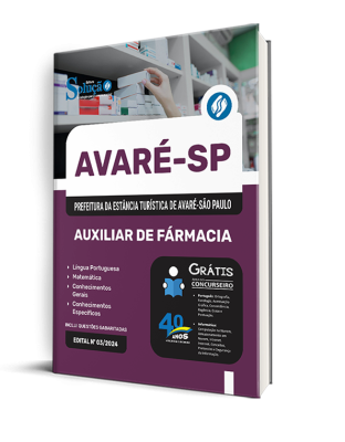 Apostila Prefeitura de Avaré - SP 2025 - Auxiliar de Fármacia - Imagem 2