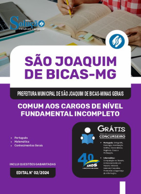 Apostila Prefeitura de São Joaquim de Bicas - MG 2025 - Comum aos Cargos de Nível Fundamental Incompleto - Imagem 3