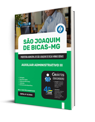 Apostila Prefeitura de São Joaquim de Bicas - MG 2025 - Auxiliar Administrativo III - Imagem 2