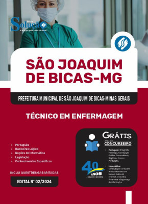 Apostila Prefeitura de São Joaquim de Bicas - MG em PDF 2025 - Técnico em Enfermagem - Imagem 1