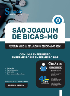 Apostila Prefeitura de São Joaquim de Bicas - MG 2025 - Comum a Enfermeiro, Enfermeiro II e Enfermeiro PSF - Imagem 3