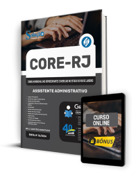 Capa Apostila CORE-RJ 2025 - Assistente Administrativo