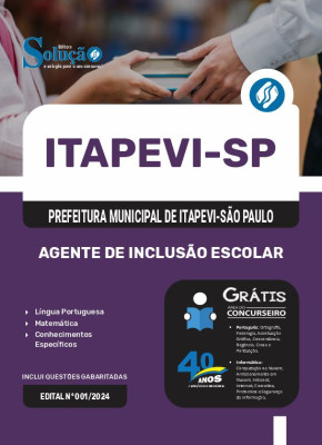 Apostila Prefeitura de Itapevi - SP em PDF 2025 - Agente de Inclusão Escolar - Imagem 1