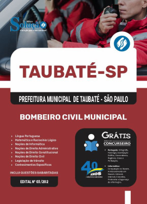 Apostila Prefeitura de Taubaté - SP em PDF 2025 - Bombeiro Civil Municipal - Imagem 1