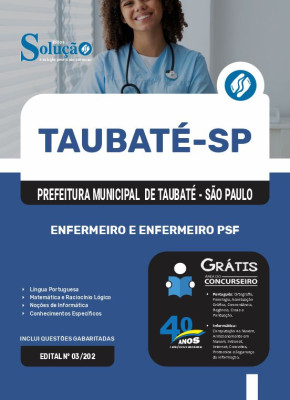 Apostila Prefeitura de Taubaté - SP 2025 - Enfermeiro e Enfermeiro PSF - Imagem 3