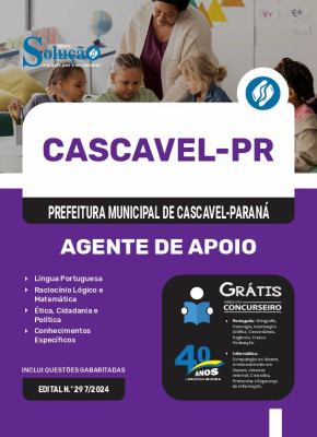Apostila Prefeitura de Cascavel - PR 2025 - Agente de Apoio - Imagem 3