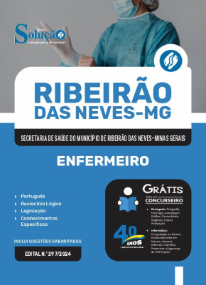 Apostila Prefeitura de Ribeirão das Neves - MG (Secretaria de Saúde) em PDF 2025 - Enfermeiro - Imagem 1