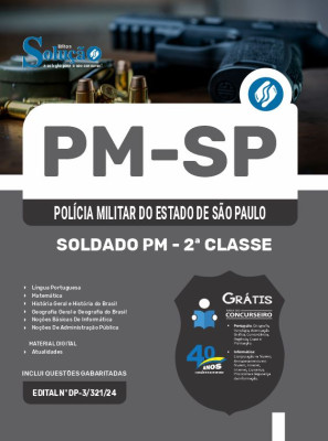 Apostila PM-SP em PDF 2025 - Soldado PM - 2ª Classe - Imagem 1