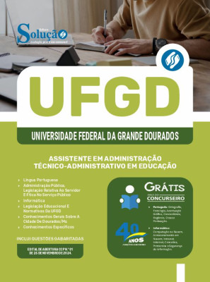 Apostila UFGD em PDF 2025 - Assistente em Administração - Técnico-Administrativo em Educação - Imagem 1