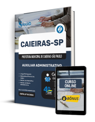 Capa Apostila Prefeitura de Caieiras - SP 2025 - Auxiliar Administrativo
