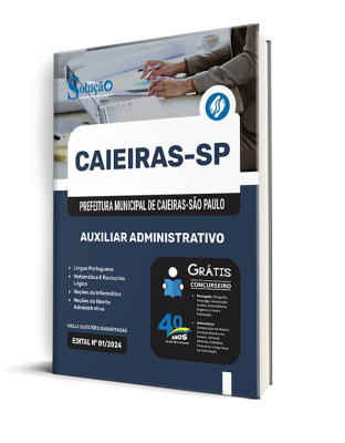 Apostila Prefeitura de Caieiras - SP 2025 - Auxiliar Administrativo - Imagem 2
