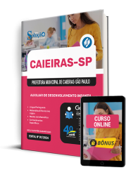 Capa Apostila Prefeitura de Caieiras - SP 2025 - Auxiliar de Desenvolvimento Infantil