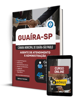 Apostila Câmara de Guaíra - SP 2025 - Agente de Atendimento e Administração - Imagem 1