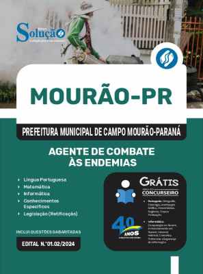 Apostila Prefeitura de Campo Mourão - PR 2025 - Agente de Combate às Endemias - Imagem 3