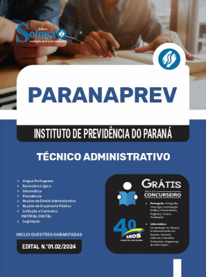 Apostila ParanaPrev 2025 - Técnico Administrativo - Imagem 3