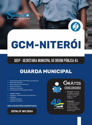 Apostila GCM Niterói - RJ 2025 - Guarda Municipal - Imagem 3