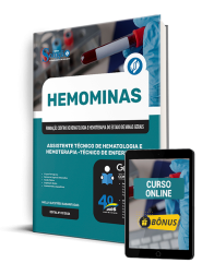 Capa Apostila HEMOMINAS 2025 - Assistente Técnico de Hematologia e Hemoterapia - Técnico de Enfermagem