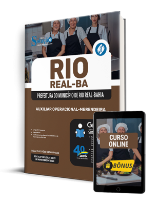 Apostila Prefeitura de Rio Real - BA 2025 - Auxiliar Operacional - Merendeira - Imagem 1