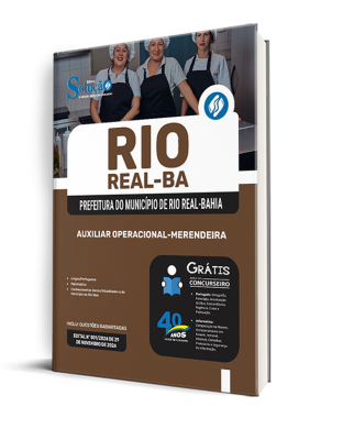 Apostila Prefeitura de Rio Real - BA 2025 - Auxiliar Operacional - Merendeira - Imagem 2