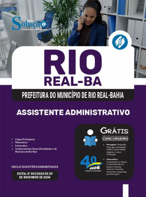 Apostila Prefeitura de Rio Real - BA em PDF 2025 - Assistente Administrativo - Imagem 1