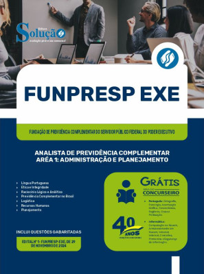 Apostila FUNPRESP EXE em PDF 2025 - Analista de Previdência Complementar - Área 1: Administração e Planejamento  - Imagem 1