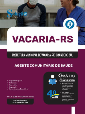 Apostila Prefeitura de Vacaria - RS 2025 - Agente Comunitário de Saúde - Imagem 3