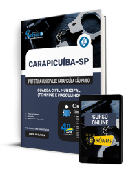 Capa Apostila Prefeitura de Carapicuíba - SP 2025 - Guarda Civil Municipal (Feminino e Masculino)