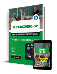 Capa Apostila Prefeitura de Sertãozinho - SP 2025 - Professor de Ensino Básico I (PEB I)