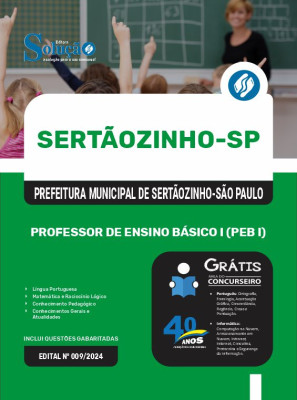Apostila Prefeitura de Sertãozinho - SP 2025 - Professor de Ensino Básico I (PEB I) - Imagem 3